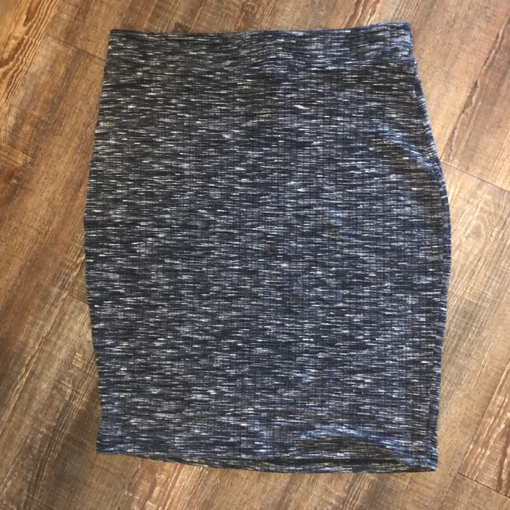 Free Press | S | Gray Heather Pencil Skirt